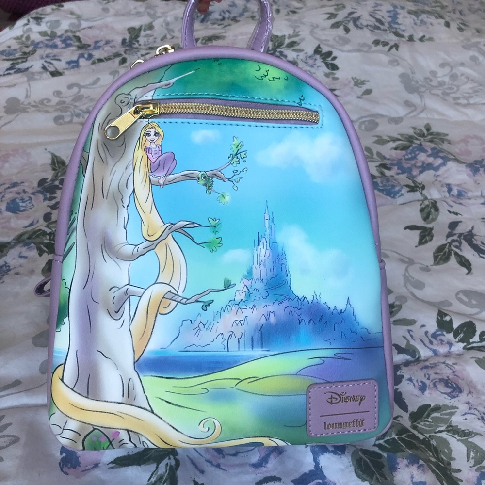NWT Loungefly Disney Tangled Mini Backpack (Hot Topic Exclusive)